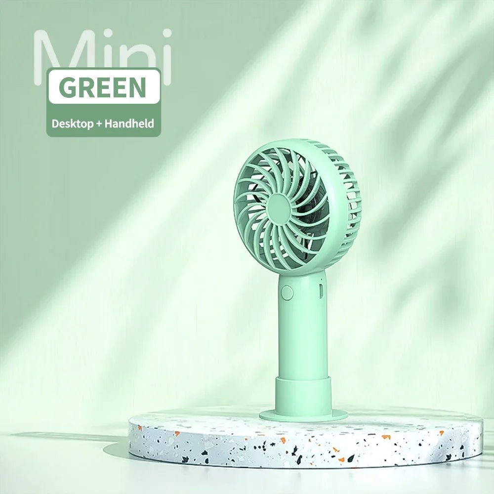 Mini Portable Fans Handheld USB Rechargeable Quiet Handheld Fans Air cooler Outdoor Travel Hand Fan ventilateur portable Fan - La Tienda Bella