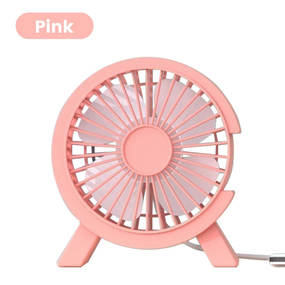 Mini USB Rechargeable Table Fan Portable USB Small Fan Fan For Student Dormitory Computer Summer Gadget Home Desk Office - La Tienda Bella