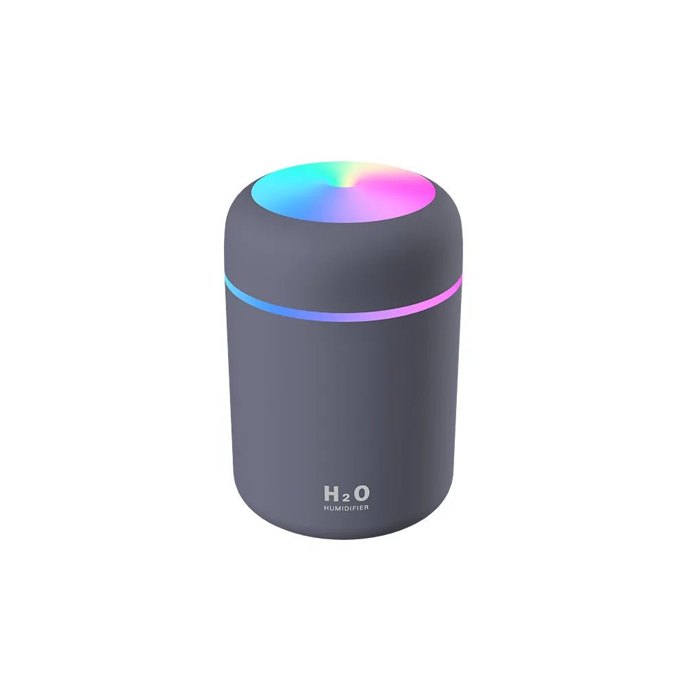 Portable Mini Air Humidifier For Bedroom,Personal Desktop,Car With Colorful Mood Lighting 2 Mist Modes And Auto Shut - Off - La Tienda Bella