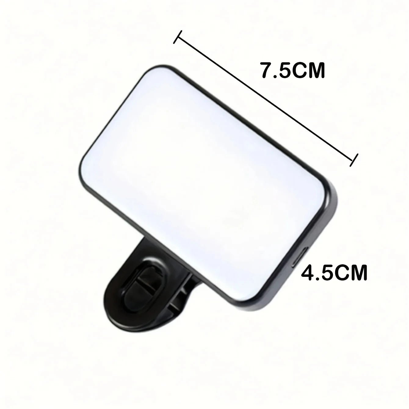 Portable Mini Selfie Fill Light Rechargeable 3 Modes Adjustable Brightness Clip On For Mobile Phone Computer Fill Light - La Tienda Bella