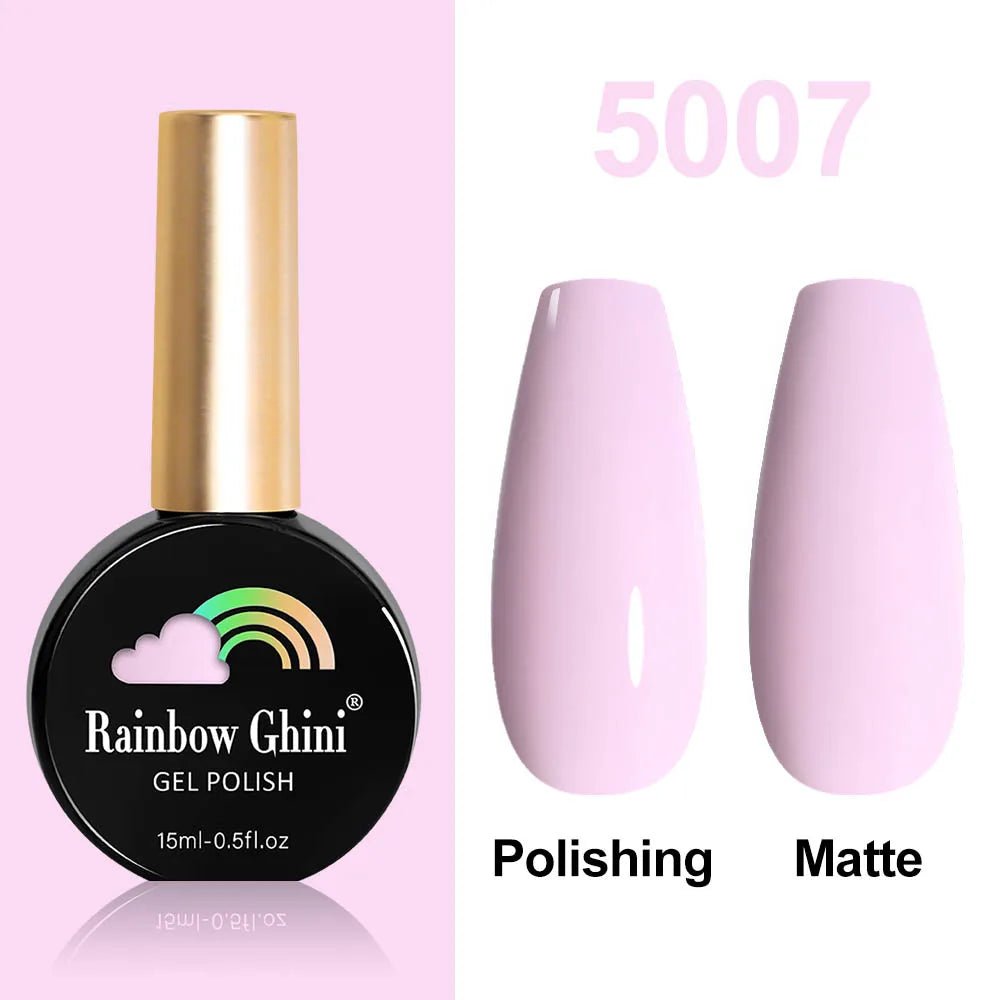 Rainbow Ghini HEMA TPO FREE Nail Gel Polish Nail Supplies Vernis Semi Permanent Glitter Nail Art Manicure LED UV Gel Varnishes - La Tienda Bella