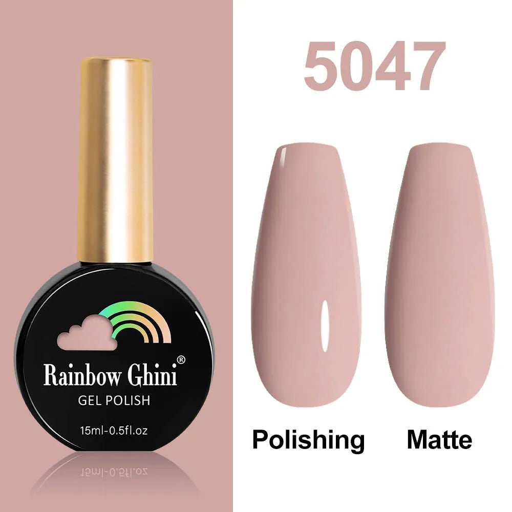 Rainbow Ghini HEMA TPO FREE Nail Gel Polish Nail Supplies Vernis Semi Permanent Glitter Nail Art Manicure LED UV Gel Varnishes - La Tienda Bella