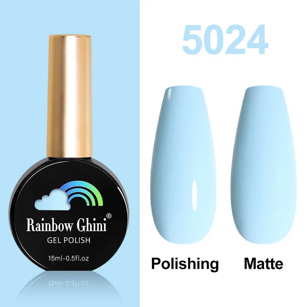 Rainbow Ghini HEMA TPO FREE Nail Gel Polish Nail Supplies Vernis Semi Permanent Glitter Nail Art Manicure LED UV Gel Varnishes - La Tienda Bella