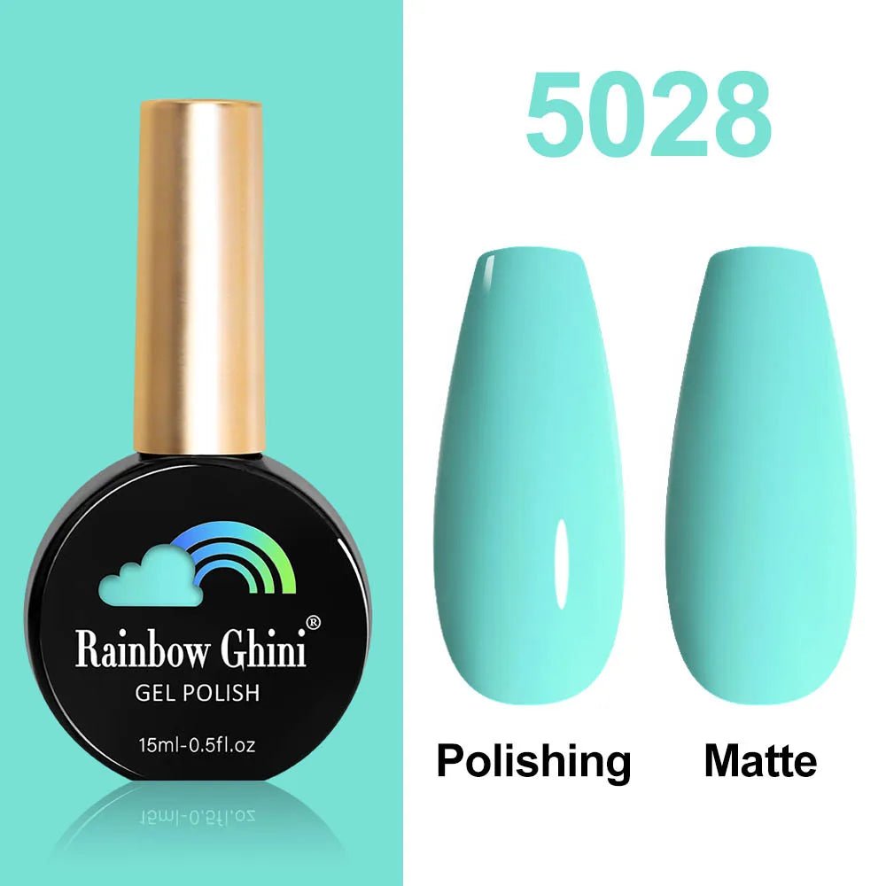 Rainbow Ghini HEMA TPO FREE Nail Gel Polish Nail Supplies Vernis Semi Permanent Glitter Nail Art Manicure LED UV Gel Varnishes - La Tienda Bella