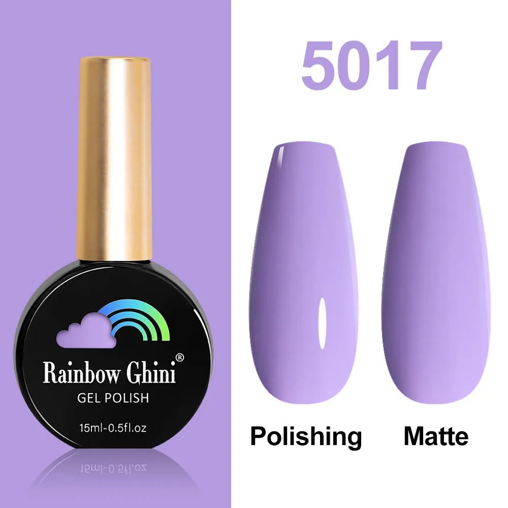 Rainbow Ghini HEMA TPO FREE Nail Gel Polish Nail Supplies Vernis Semi Permanent Glitter Nail Art Manicure LED UV Gel Varnishes - La Tienda Bella