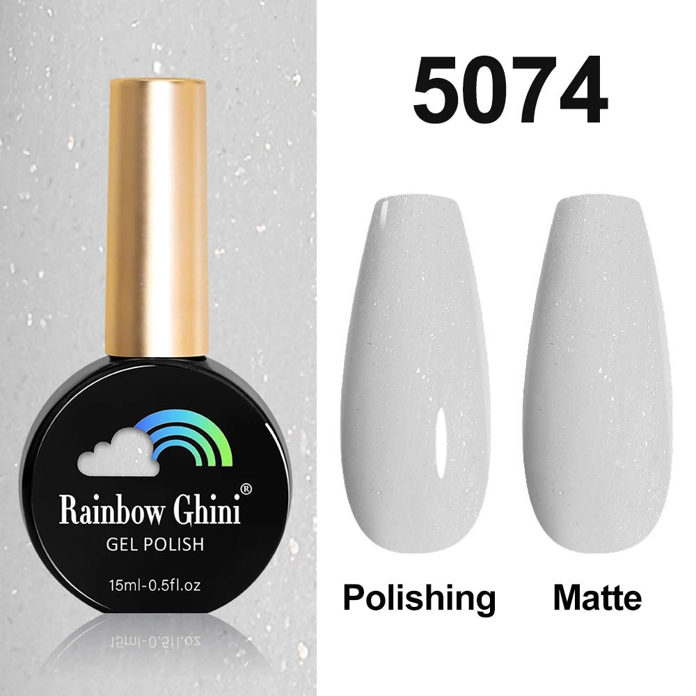 Rainbow Ghini HEMA TPO FREE Nail Gel Polish Nail Supplies Vernis Semi Permanent Glitter Nail Art Manicure LED UV Gel Varnishes - La Tienda Bella