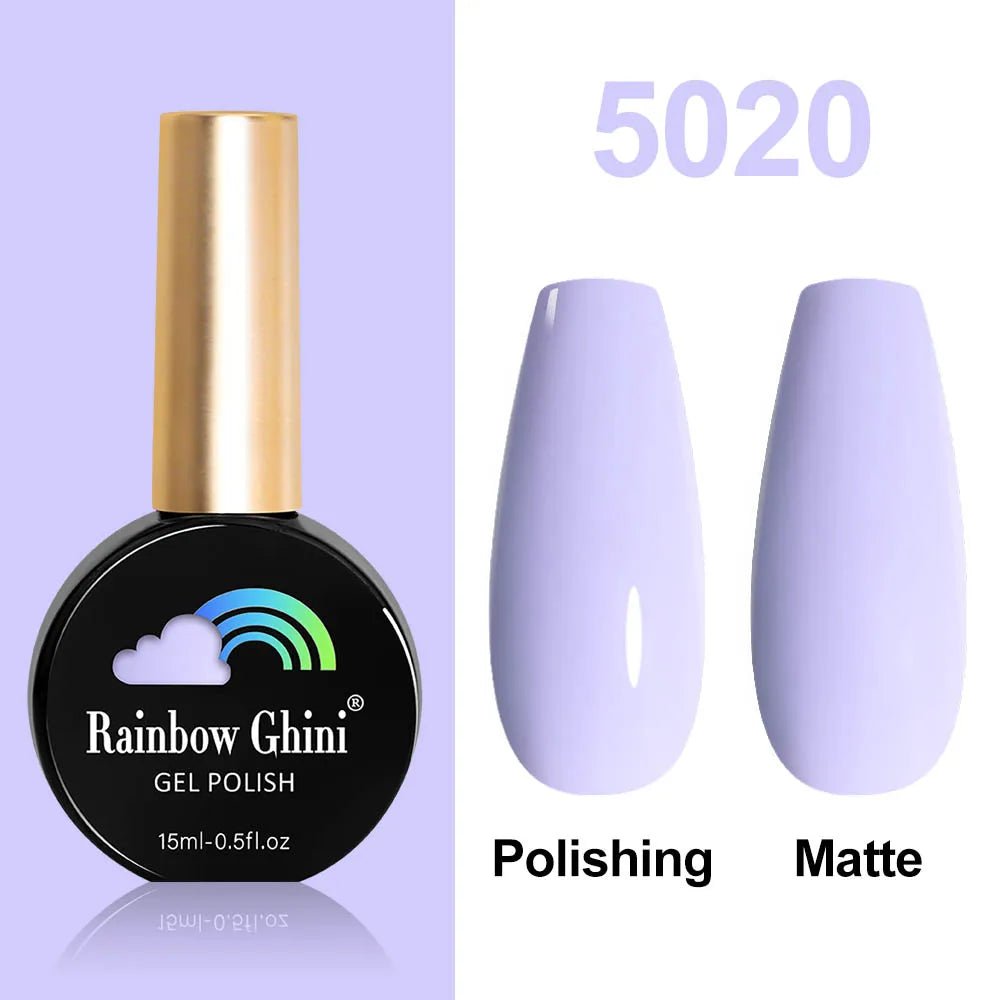 Rainbow Ghini HEMA TPO FREE Nail Gel Polish Nail Supplies Vernis Semi Permanent Glitter Nail Art Manicure LED UV Gel Varnishes - La Tienda Bella