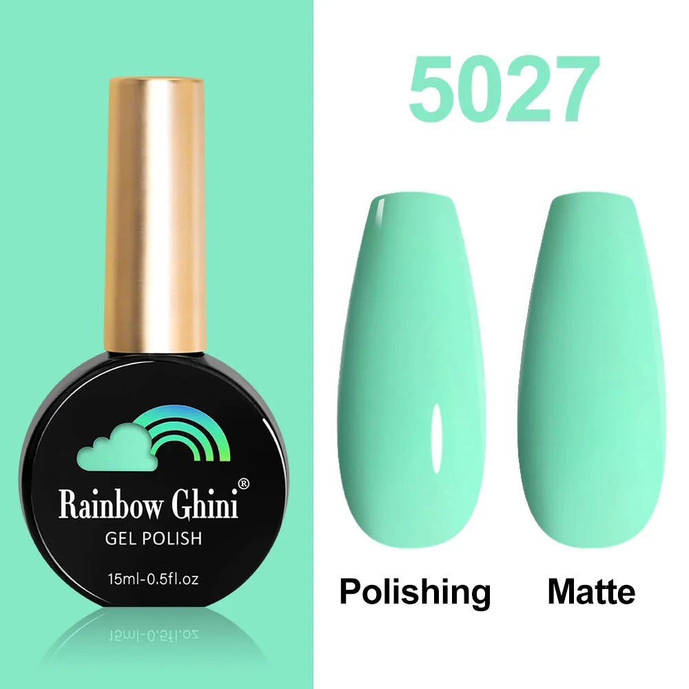 Rainbow Ghini HEMA TPO FREE Nail Gel Polish Nail Supplies Vernis Semi Permanent Glitter Nail Art Manicure LED UV Gel Varnishes - La Tienda Bella