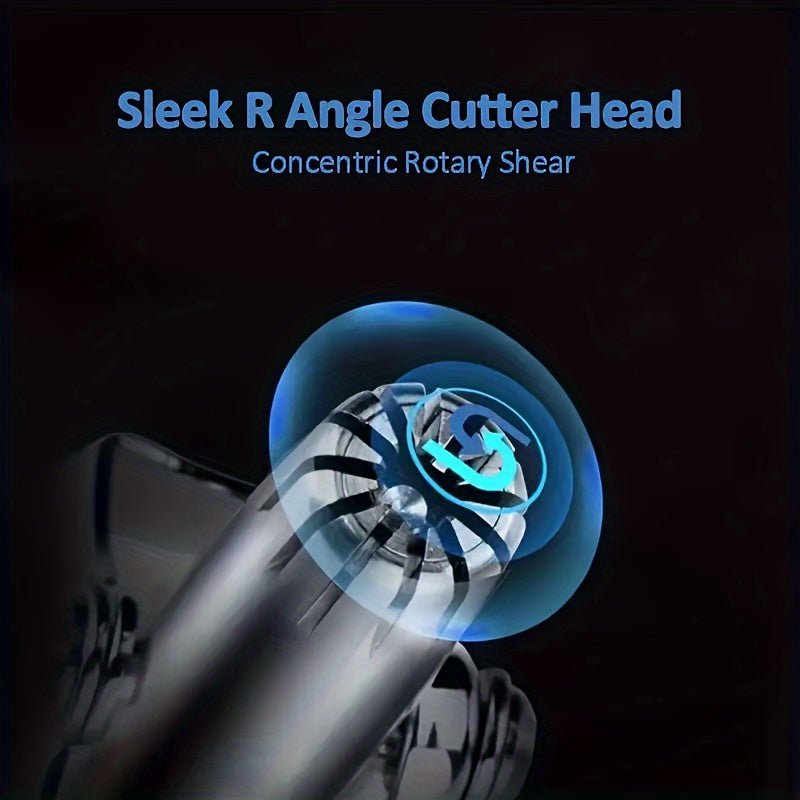 Stainless Steel Nose and Ear Hair Trimmer - Waterproof, Round Tip Epilator - Unscented, Safe for Men and Women - Smooth, No - Clog Hair Removal Tool - La Tienda Bella