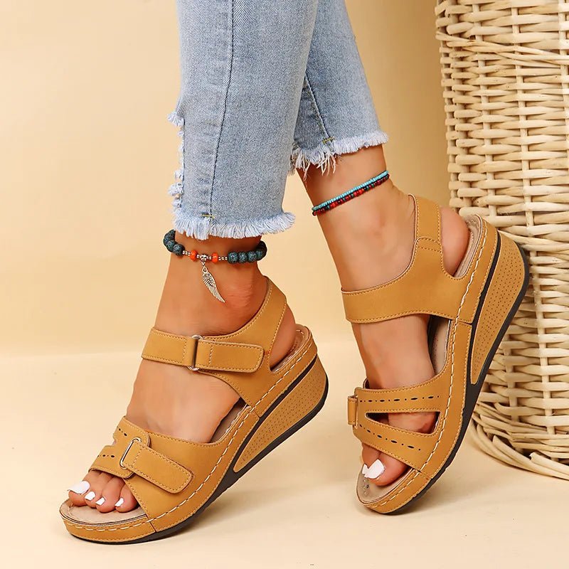 Summer Women Sandals Vintage Roman Sandals Female Fashion Non Slip Beach Shoes Open Toe Walking Women Shoes zapatos para mujeres - La Tienda Bella