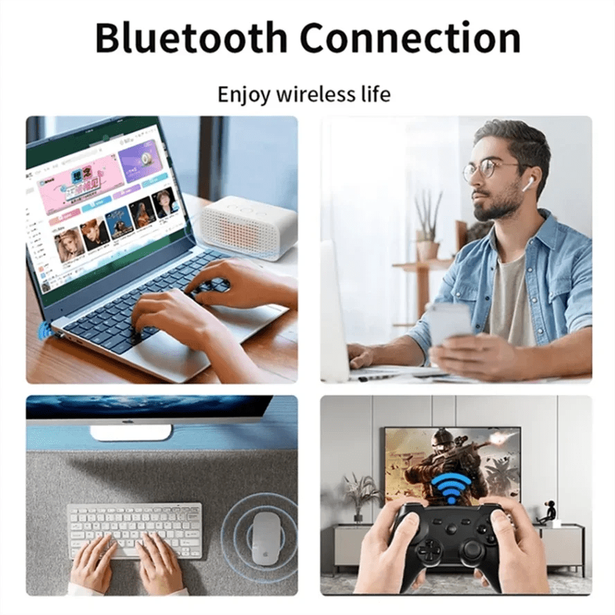 USB Bluetooth 5.1 Adapter Transmitter Receiver Bluetooth 5.3 Audio Receiver USB Dongle Wireless Adapter for Computer PC Laptop - La Tienda Bella