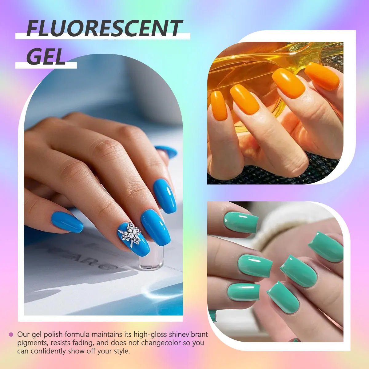 VOKY 3PCS 7ml New Trend Semi - Permanent Nail Polish Gel, Rich in Color, LED Nail Salon DIY Nail Polish Gel - La Tienda Bella