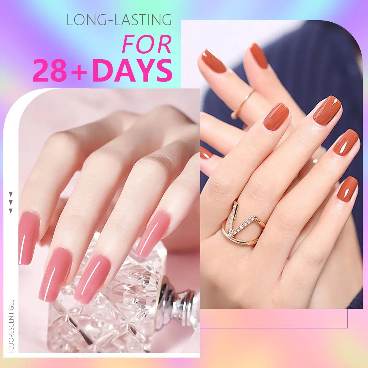 VOKY 3PCS 7ml New Trend Semi - Permanent Nail Polish Gel, Rich in Color, LED Nail Salon DIY Nail Polish Gel - La Tienda Bella