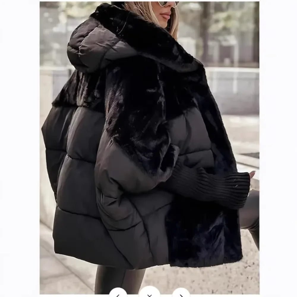 Winter Jacket Women 2024 Loose New Down Jacket Hooded Long Sleeve Winter Clothes - La Tienda Bella