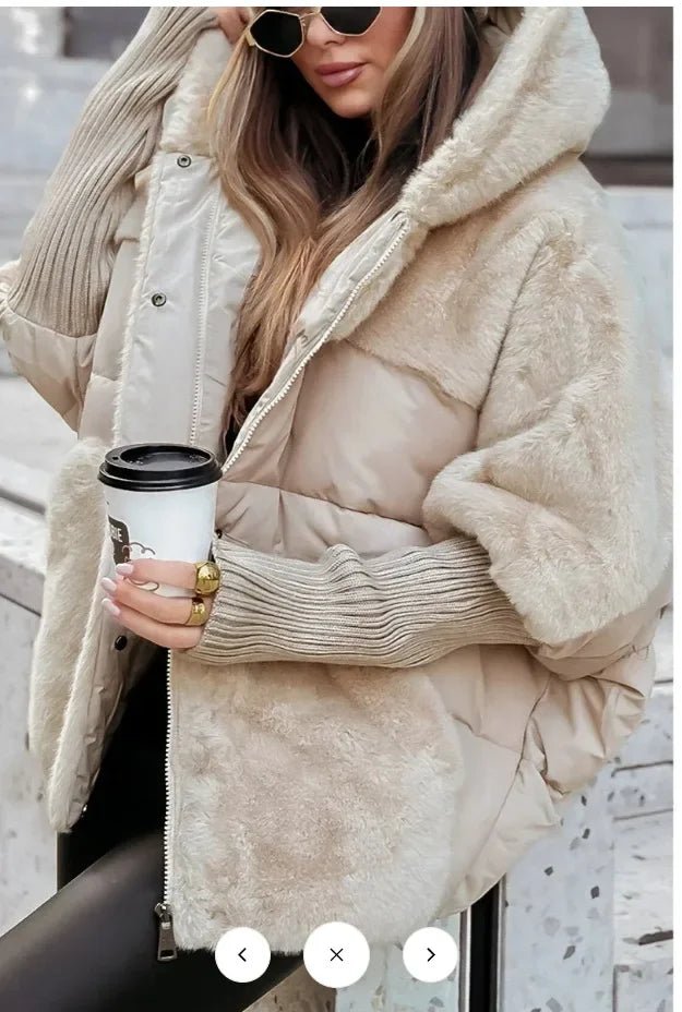 Winter Jacket Women 2024 Loose New Down Jacket Hooded Long Sleeve Winter Clothes - La Tienda Bella