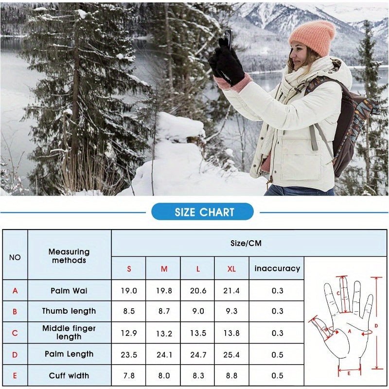 Winter Warm Gloves for Cold Weather REAPP Touch Screen Gloves for Men and Women Running Driving Riding Cycling - La Tienda Bella