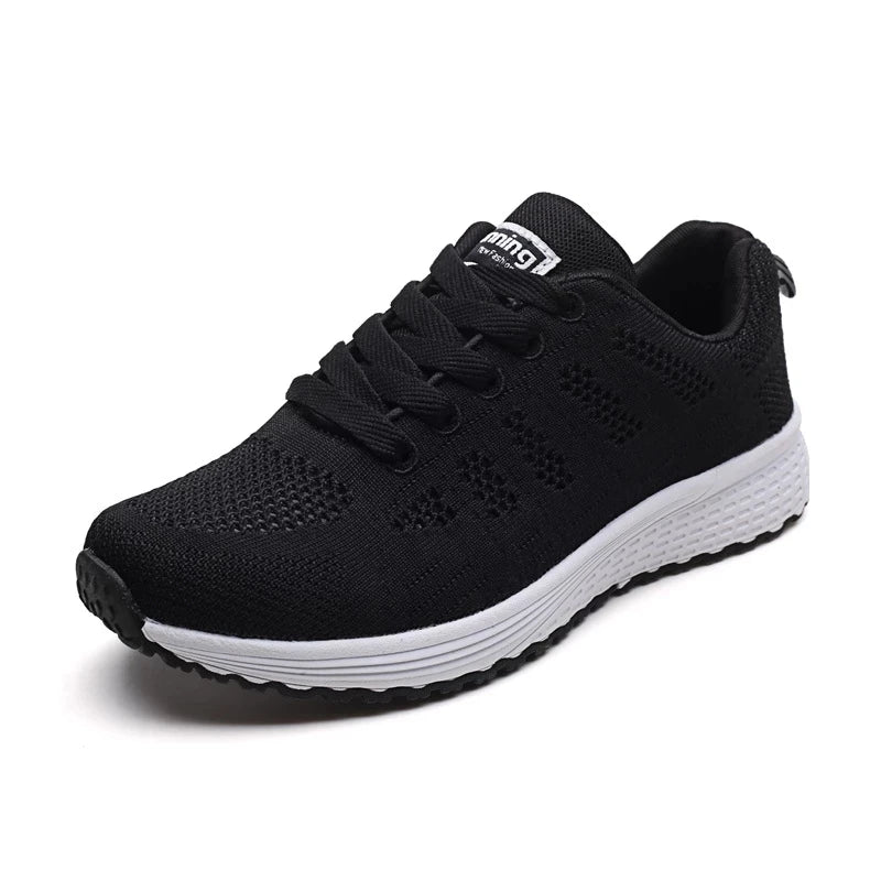 Women Casual Shoes Fashion Breathable Walking Mesh Flat Shoes Sneakers Women 2021 Gym Vulcanized Shoes White Female Footwear - La Tienda Bella
