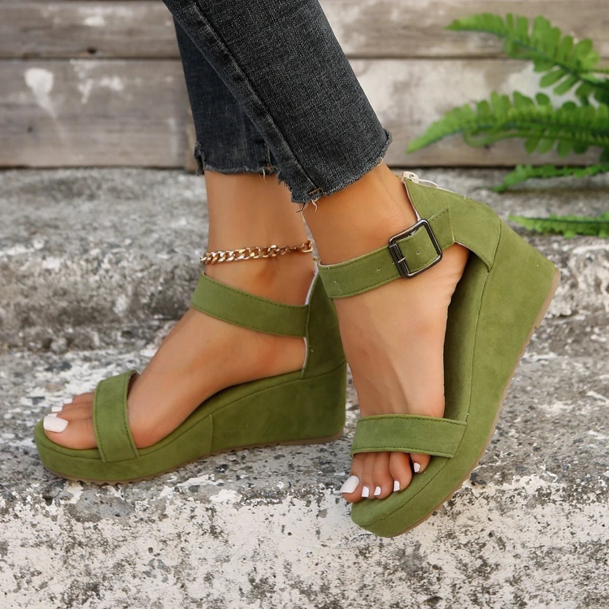 Women Sandals 2024 New Summer Fashion Comfortable Sandals Women Wear - resistant Platform Heels Women Outdoor Sexy Wedge Shoes - La Tienda Bella