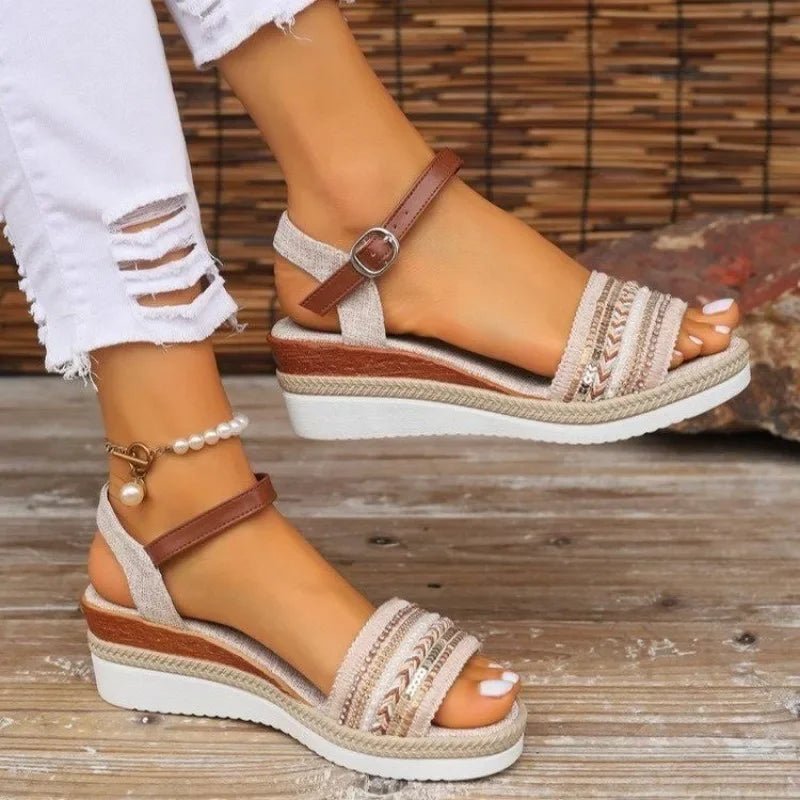 Women Sandals Summer Casual Luxury Flat Sandals Platform Shoes for Women 2024 New Designer Fashion Sandals Sandalias De Mujer - La Tienda Bella