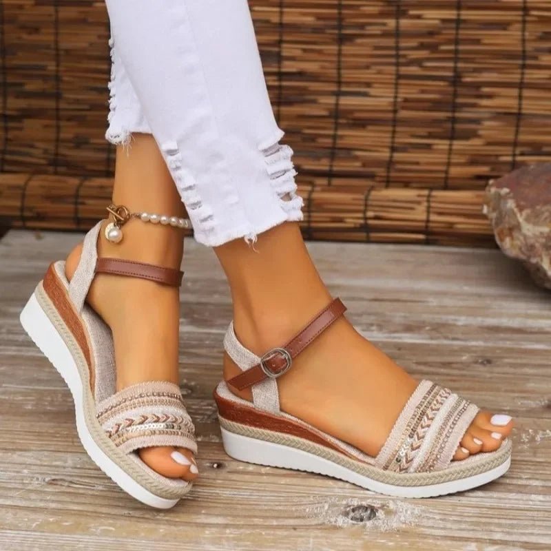 Women Sandals Summer Casual Luxury Flat Sandals Platform Shoes for Women 2024 New Designer Fashion Sandals Sandalias De Mujer - La Tienda Bella