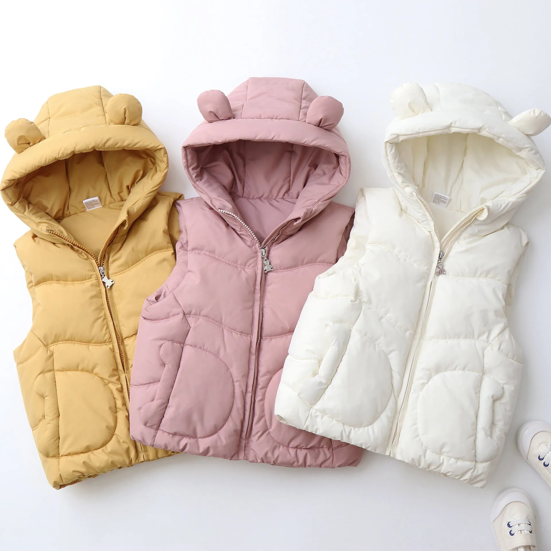 1 - 4Y Winter Kids Clothes Thicken Lining Boys Waistcoat Windybreaker Girls Paddded Jacket Chidren Outfit - La Tienda Bella