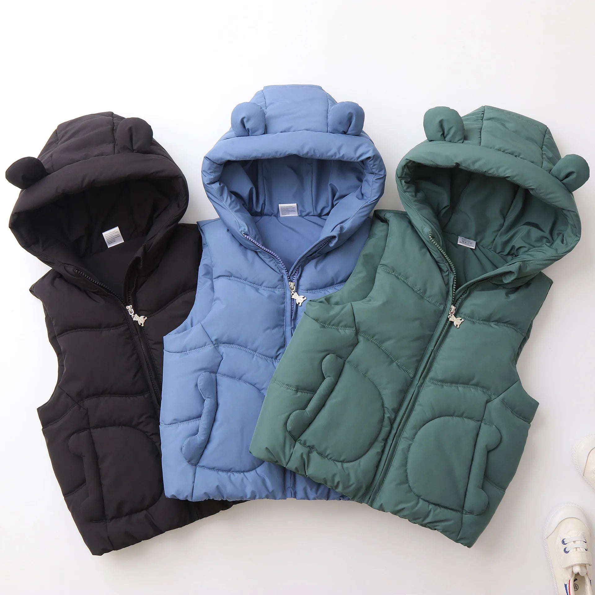 1 - 4Y Winter Kids Clothes Thicken Lining Boys Waistcoat Windybreaker Girls Paddded Jacket Chidren Outfit - La Tienda Bella