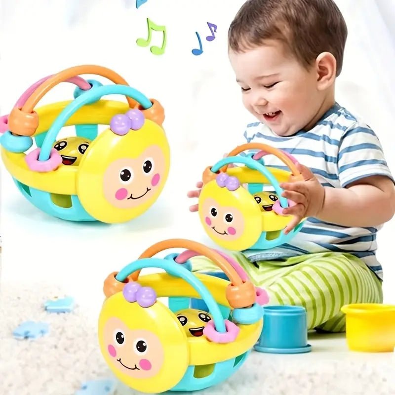 1 Pc 10cm Baby Toy Catch Ball Bendy Baby Walker Rattles Develop Intelligence Ball 0-12 Month - La Tienda Bella