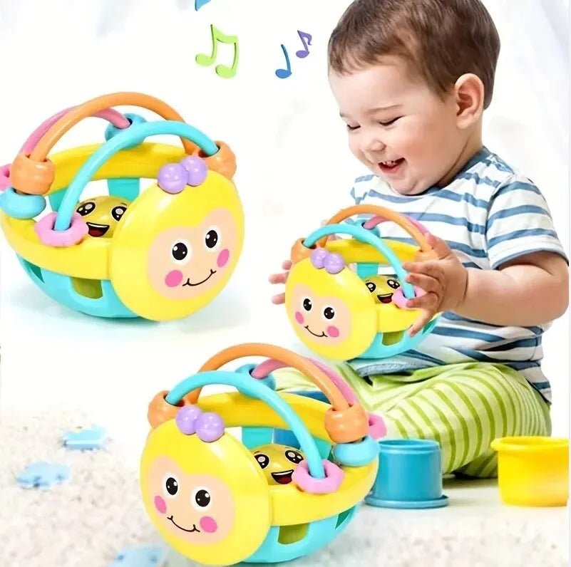 1 Pc 10cm Baby Toy Catch Ball Bendy Baby Walker Rattles Develop Intelligence Ball 0-12 Month - La Tienda Bella