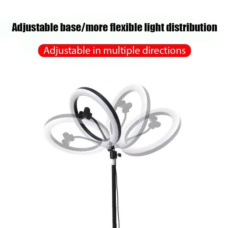 10inch Selfie Ring Light Photography Fill Light Led Ring Lamp with Pan tilt for Video Recording Live Broadcast Selfie Ringlights - La Tienda Bella