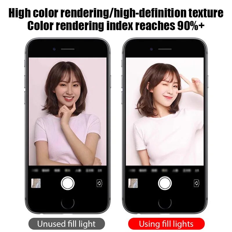 10inch Selfie Ring Light Photography Fill Light Led Ring Lamp with Pan tilt for Video Recording Live Broadcast Selfie Ringlights - La Tienda Bella