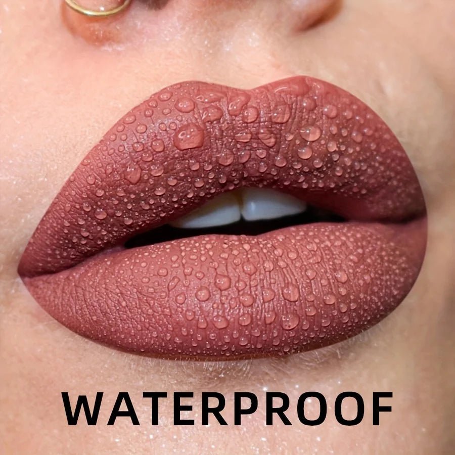 19 colors Matte Velvet Lip Gloss Waterproof Liquid Lipstick Nude Black Lips tint Makeup Lip Glaze Cosmetics Red Lip Stain Beauty - La Tienda Bella