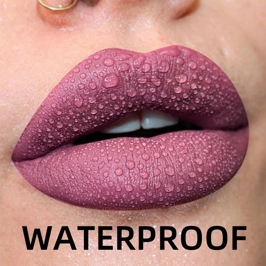 19 colors Matte Velvet Lip Gloss Waterproof Liquid Lipstick Nude Black Lips tint Makeup Lip Glaze Cosmetics Red Lip Stain Beauty - La Tienda Bella