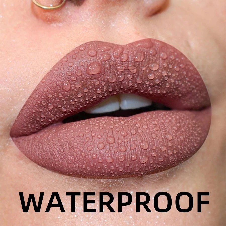 19 colors Matte Velvet Lip Gloss Waterproof Liquid Lipstick Nude Black Lips tint Makeup Lip Glaze Cosmetics Red Lip Stain Beauty - La Tienda Bella