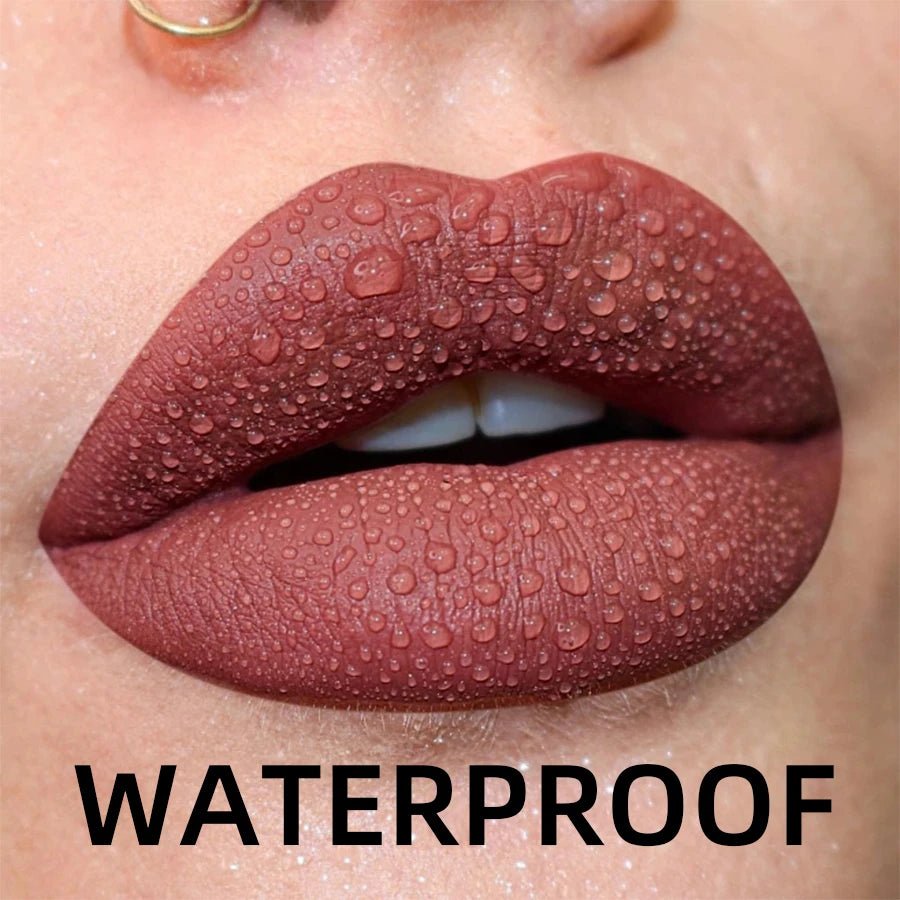 19 colors Matte Velvet Lip Gloss Waterproof Liquid Lipstick Nude Black Lips tint Makeup Lip Glaze Cosmetics Red Lip Stain Beauty - La Tienda Bella