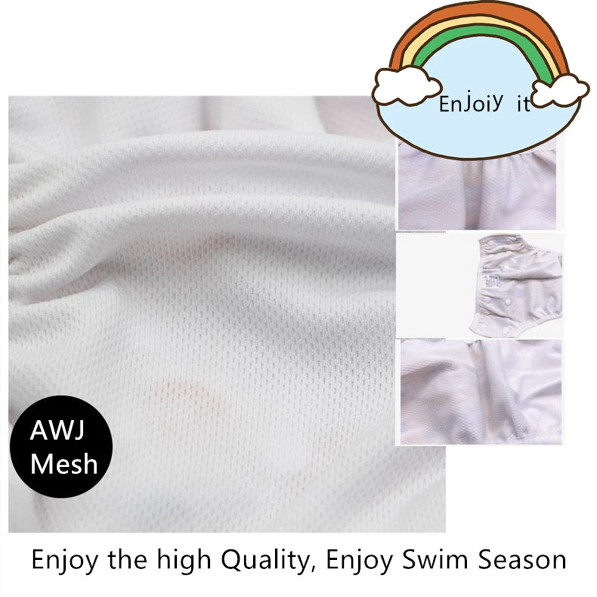 1pc Baby Swim Diapers Reuseable Washable Adjustable for Swimming Lesson Baby Shower Gifts Large Size Baby Boy Girl Swim Nappy - La Tienda Bella