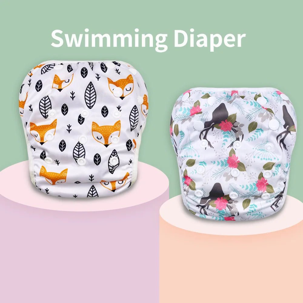 1pc Baby Swim Diapers Reuseable Washable Adjustable for Swimming Lesson Baby Shower Gifts Large Size Baby Boy Girl Swim Nappy - La Tienda Bella