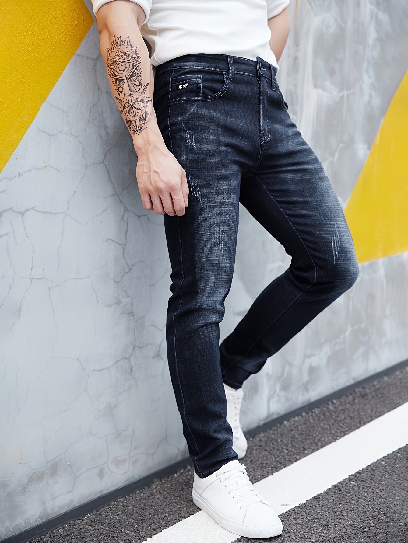 2023 New Autumn/Winter Fleece - Lined Slim Fit Jeans for Men - Premium Stretch Casual Pants - La Tienda Bella