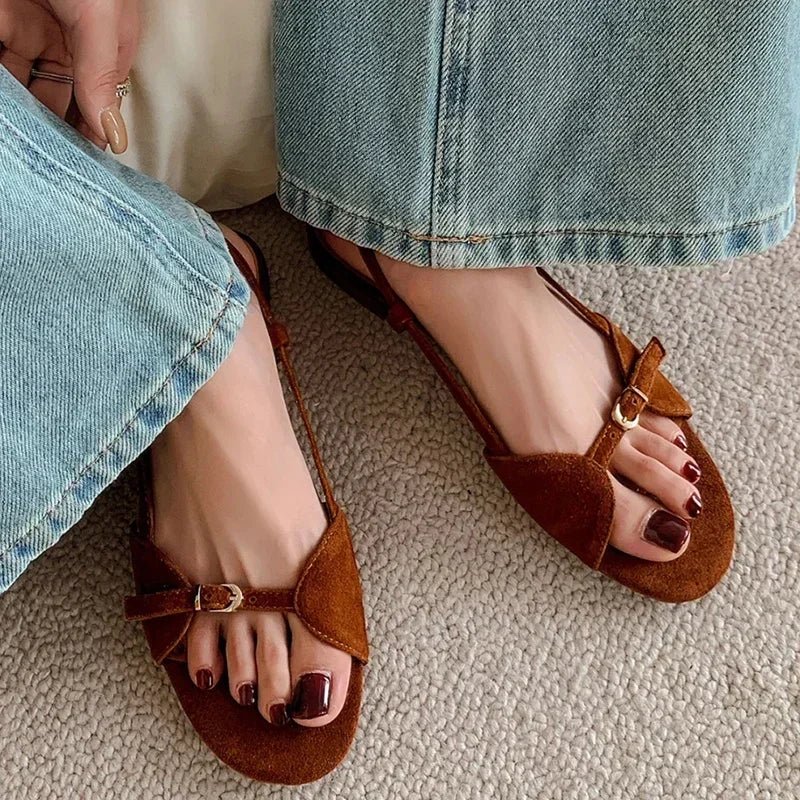 2025 Bohemian Style Summer Shoes for Women Sandals Fashion Open Toe Flats Sandal Shoes Ladies Outdoor Beach Vaction Footwear - La Tienda Bella