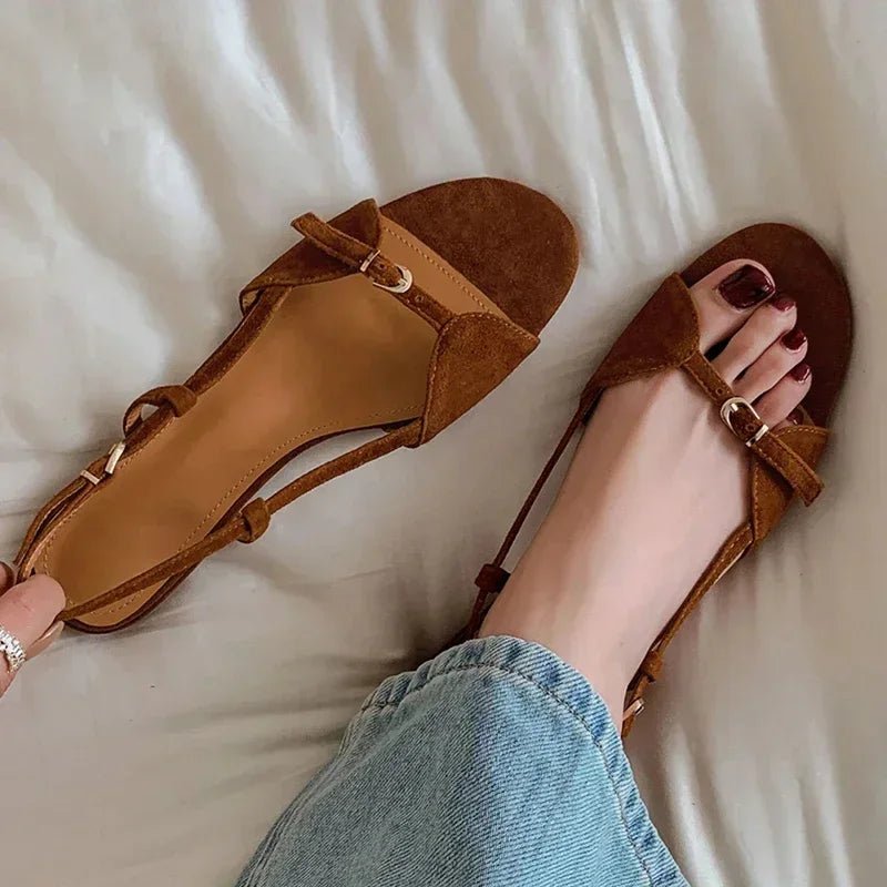 2025 Bohemian Style Summer Shoes for Women Sandals Fashion Open Toe Flats Sandal Shoes Ladies Outdoor Beach Vaction Footwear - La Tienda Bella