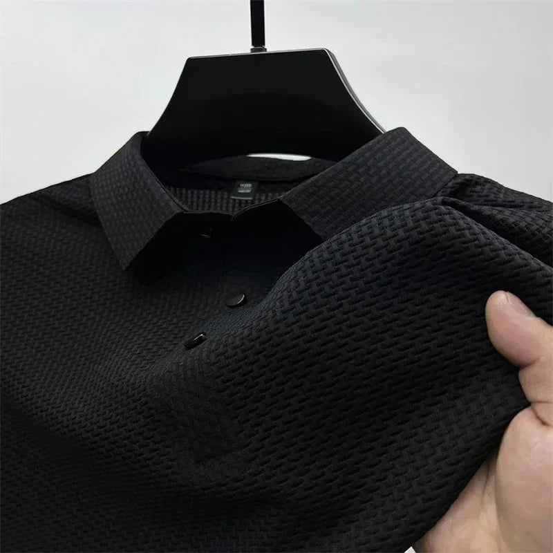 2025 Men Polo shirts New Fashion High end Men's Golf Business Polo Summer Popular Casual Short sleeved Polo Top - La Tienda Bella