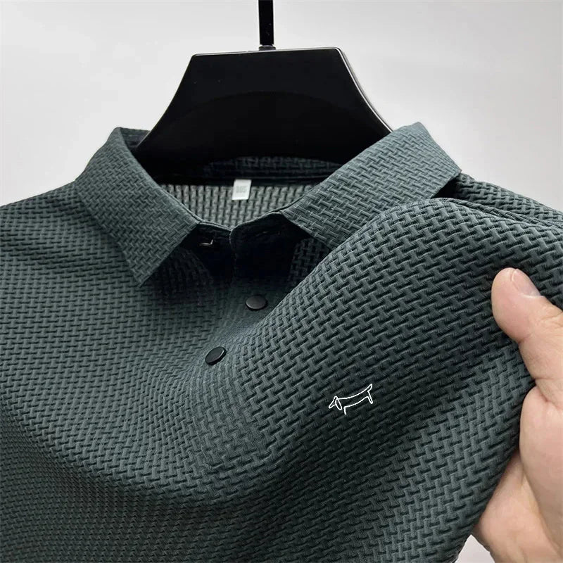 2025 Men Polo shirts New Fashion High end Men's Golf Business Polo Summer Popular Casual Short sleeved Polo Top - La Tienda Bella