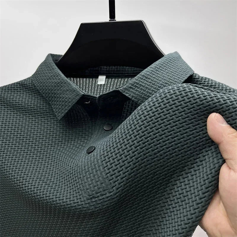 2025 Men Polo shirts New Fashion High end Men's Golf Business Polo Summer Popular Casual Short sleeved Polo Top - La Tienda Bella
