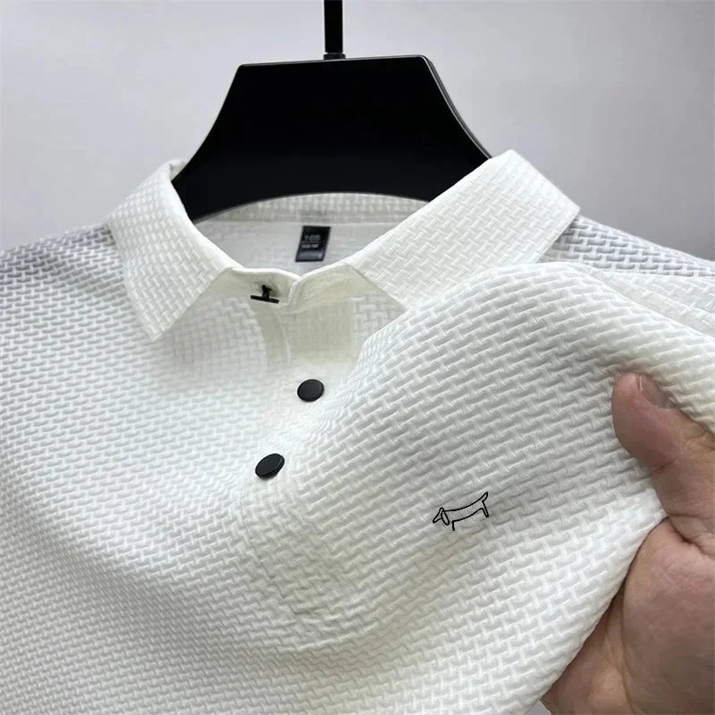 2025 Men Polo shirts New Fashion High end Men's Golf Business Polo Summer Popular Casual Short sleeved Polo Top - La Tienda Bella
