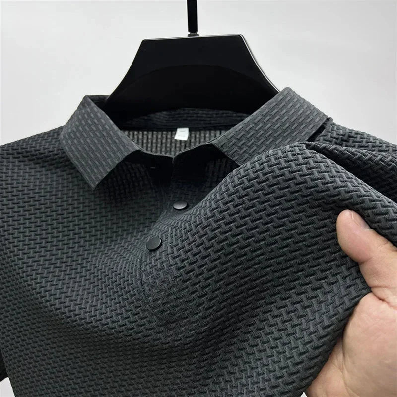 2025 Men Polo shirts New Fashion High end Men's Golf Business Polo Summer Popular Casual Short sleeved Polo Top - La Tienda Bella