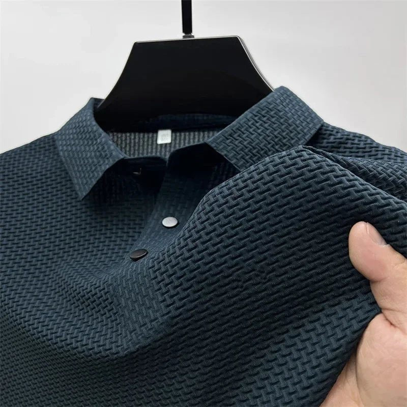 2025 Men Polo shirts New Fashion High end Men's Golf Business Polo Summer Popular Casual Short sleeved Polo Top - La Tienda Bella