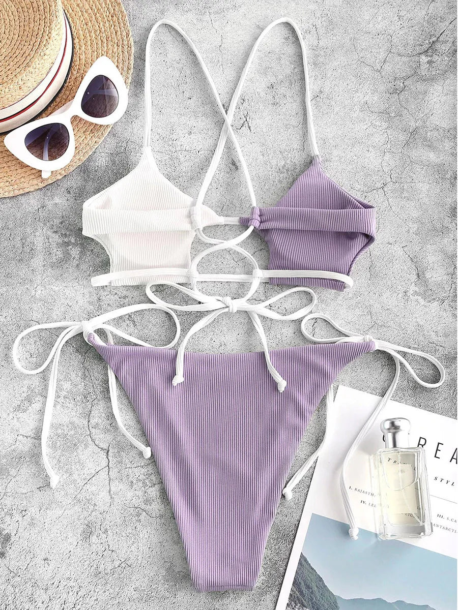 2025 String Bikini Women Brazilian Swimsuit Sexy Push Up Swimwear Female Swimming Suit Summer Beachwear - La Tienda Bella