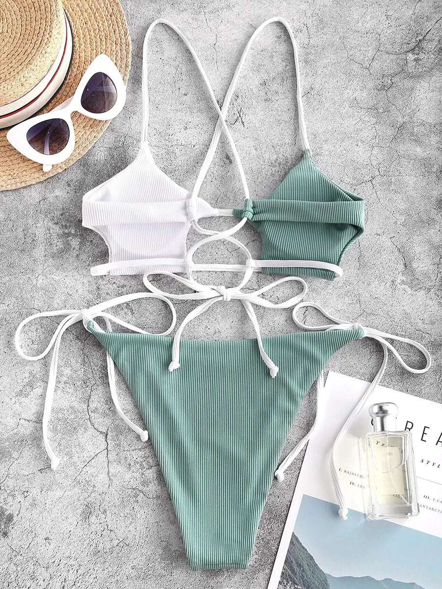 2025 String Bikini Women Brazilian Swimsuit Sexy Push Up Swimwear Female Swimming Suit Summer Beachwear - La Tienda Bella