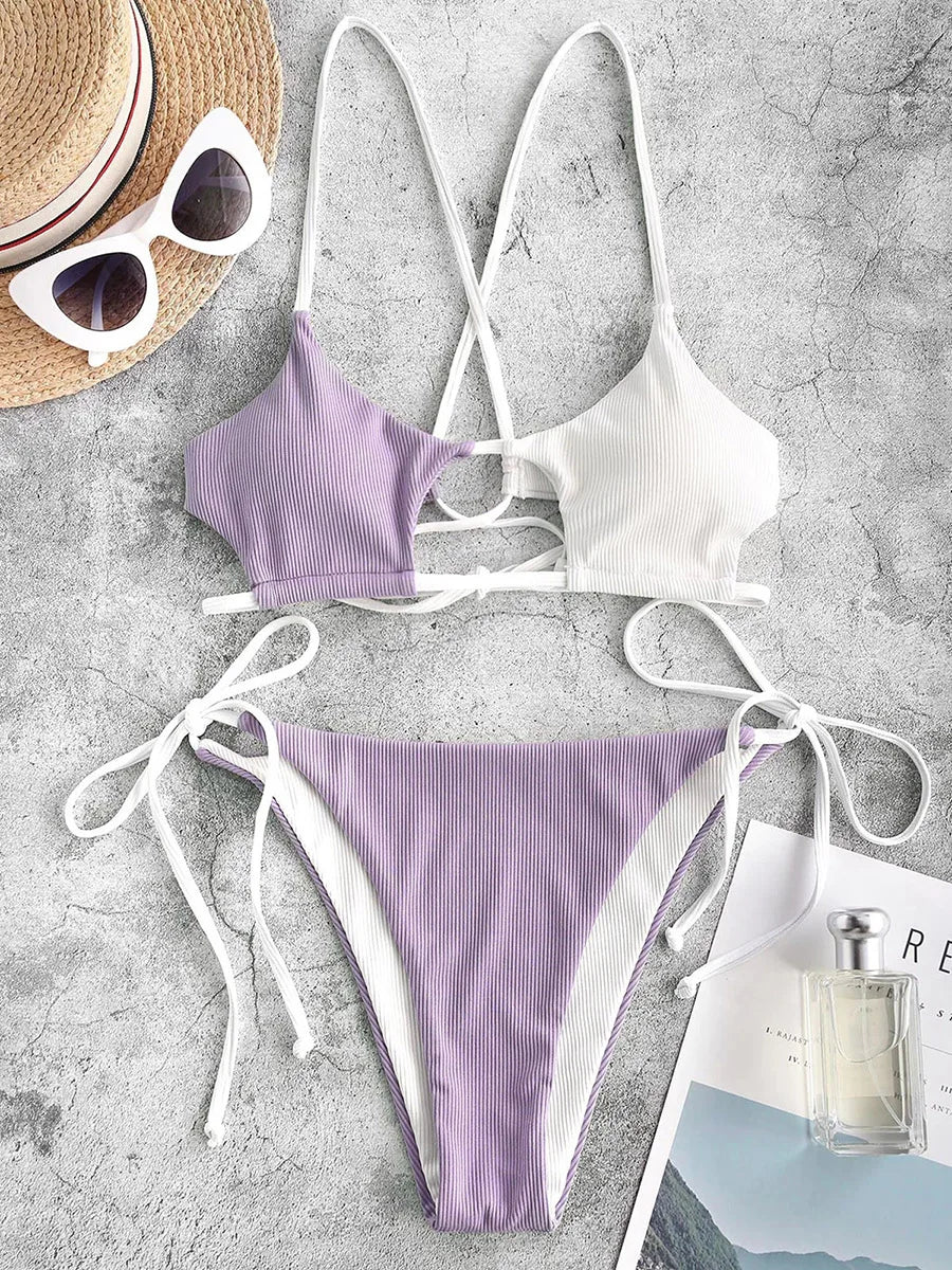 2025 String Bikini Women Brazilian Swimsuit Sexy Push Up Swimwear Female Swimming Suit Summer Beachwear - La Tienda Bella
