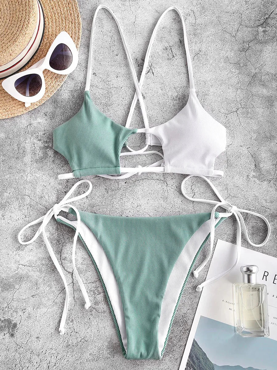 2025 String Bikini Women Brazilian Swimsuit Sexy Push Up Swimwear Female Swimming Suit Summer Beachwear - La Tienda Bella