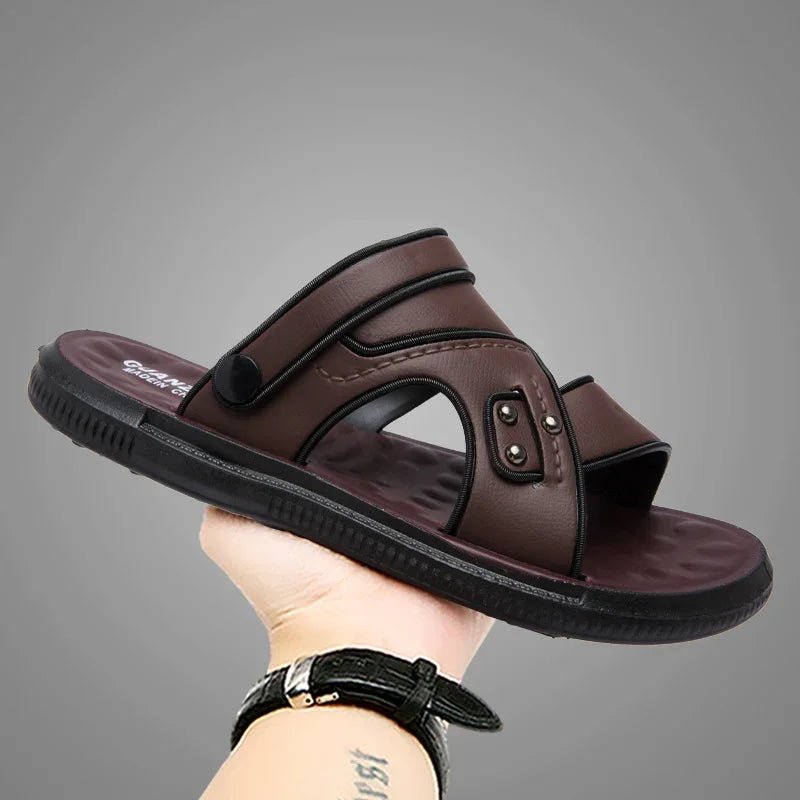 2025Summer Men Sandals Open Toe Flat Mens Casual Shoes Outdoor Walking Sandals for Men Beach Shoes men summer sandals men shoes - La Tienda Bella